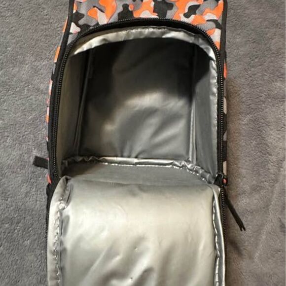 Nike Dome Black/ Orange/ Gray/ Camouflage Pattern Insulated Lunch Bag - Picture 7 of 9